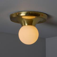  Achille Pier Giacomo Castiglioni Petite Brass 1960s Castiglioni and Giacomo Light Ball Wall or Ceiling Lamp - 3931498