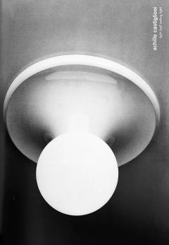  Achille Pier Giacomo Castiglioni Petite Brass 1960s Castiglioni and Giacomo Light Ball Wall or Ceiling Lamp - 3931508