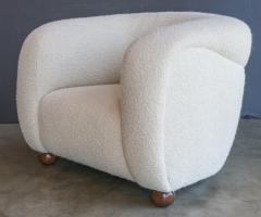  Adesso Studio Custom Barrel Lounge Chair in Ivory Boucle by Adesso Imports - 1793092