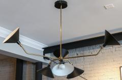  Adesso Studio Custom Black Metal and Brass Mid Century Style Chandelier by Adesso Imports - 1989527