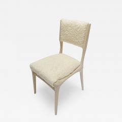  Adesso Studio Custom Mid Century Style Oak Dining Chair in Ivory Boucle - 3122965