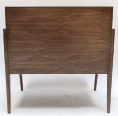  Adesso Studio Custom Mid Century Style Walnut Nightstands with Three Drawers - 1140887