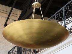  Adesso Studio Custom Perforated Brass Metal Conical Convex Pendant Chandelier - 1498977