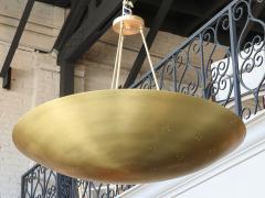  Adesso Studio Custom Perforated Brass Metal Conical Convex Pendant Chandelier - 1498978