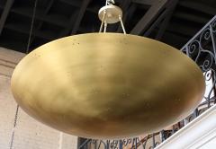  Adesso Studio Custom Perforated Brass Metal Conical Convex Pendant Chandelier - 1498979