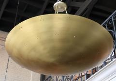  Adesso Studio Custom Perforated Brass Metal Conical Convex Pendant Chandelier - 1498981