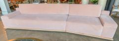  Adesso Studio Custom Sectional Sofa in Blush Pink Velvet with Maple Wood Base - 1732391