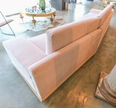  Adesso Studio Custom Sectional Sofa in Blush Pink Velvet with Maple Wood Base - 1732396
