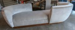  Adesso Studio Custom Tete a Tete Sofa Bench in Grey Velvet with Walnut Base by Adesso Imports - 1793117