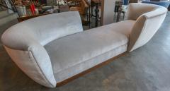  Adesso Studio Custom Tete a Tete Sofa Bench in Grey Velvet with Walnut Base by Adesso Imports - 1793118