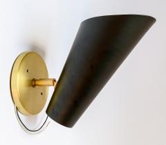  Adesso Studio Pair of Custom Black Metal Cone Mid Century Style Sconces by Adesso Imports - 2007991