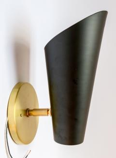  Adesso Studio Pair of Custom Black Metal Cone Mid Century Style Sconces by Adesso Imports - 2007993