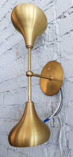  Adesso Studio Pair of Custom Brass Double Head Mid Century Style Sconces by Adesso Imports - 2007927