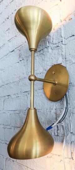 Adesso Studio Pair of Custom Brass Double Head Mid Century Style Sconces by Adesso Imports - 2007928