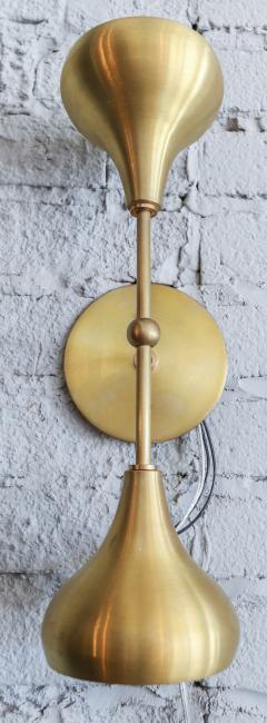  Adesso Studio Pair of Custom Brass Double Head Mid Century Style Sconces by Adesso Imports - 2007930