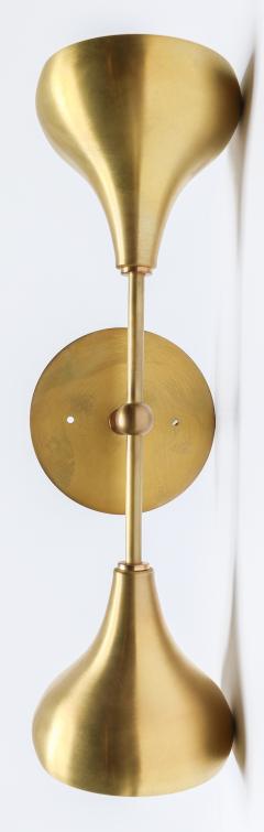  Adesso Studio Pair of Custom Brass Double Head Mid Century Style Sconces by Adesso Imports - 2007934