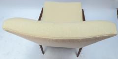  Adesso Studio Set of Ten Custom Mid Century Style Walnut Dining Chairs in Ivory Linen - 1140928