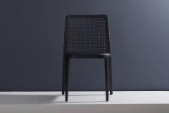  Adolini Simonini Minimal Style Solid Wood Chair Leather or Textile Seating Caning Backboard - 1125265