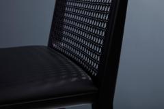  Adolini Simonini Minimal Style Solid Wood Stool Textiles or Leather Seatings Caning ebonized - 1125723