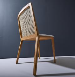  Adolini Simonini Minimal Style chair Solid Wood Leather or textiles Seating Caning Backboard - 1125098