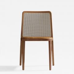  Adolini Simonini Minimal Style chair Solid Wood Leather or textiles Seating Caning Backboard - 1128896