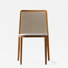  Adolini Simonini Minimal Style chair Solid Wood textiles or leather Seating Caning Backboard - 1128892