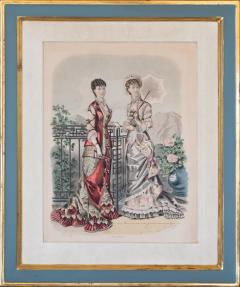  Adolphe Goubaud Cie SET OF SIX 19th CENTURY FRAMED HAND COLOURED LITHOGRAPHS - 3550682