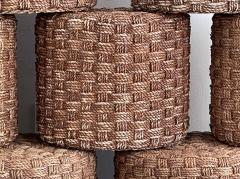  Adrien Audoux Frida Minet AUDOUX MINET STYLE ROPE STOOLS - 1954565