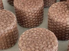  Adrien Audoux Frida Minet AUDOUX MINET STYLE ROPE STOOLS - 1954567