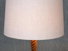  Adrien Audoux Frida Minet Audoux Minet Four Legged Floor Lamp in Braided Rope France 1950s - 4655188