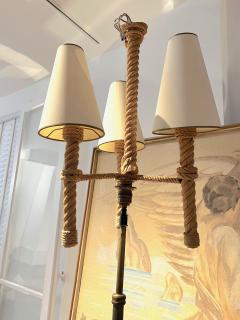  Adrien Audoux Frida Minet Audoux Minet French riviera charming 3 light rope chandeliers - 2586937