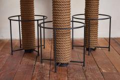  Adrien Audoux Frida Minet Audoux Minet Rope Bar Stools Set of 3 - 4530672