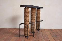  Adrien Audoux Frida Minet Audoux Minet Rope Bar Stools Set of 3 - 4530686