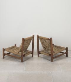  Adrien Audoux Frida Minet Matched Pair of Mid Century French Audoux Minet Lounge Chairs - 4487747