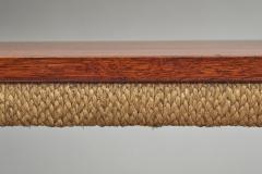  Adrien Audoux Frida Minet Oak Veneer Dining Table by Audoux and Minet France 1st Half of the 20th Century - 4776605