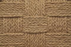  Adrien Audoux Frida Minet Oak and Woven Rope Chair by Audoux Minet France Mid 20th Century - 4491865