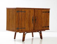  Adrien Audoux Frida Minet Rare Bamboo Cabinet by Adrien Audoux and Frida Minet - 2399905