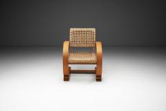  Adrien Audoux Frida Minet Rope Armchair by Adrien Audoux and Frida Minet for Vibo Vesoul France ca 1950s - 4216531
