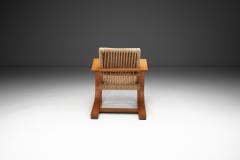  Adrien Audoux Frida Minet Rope Armchair by Adrien Audoux and Frida Minet for Vibo Vesoul France ca 1950s - 4216533