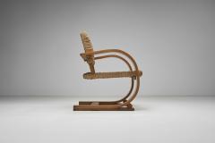  Adrien Audoux Frida Minet Rope Armchair by Adrien Audoux and Frida Minet for Vibo Vesoul France ca 1950s - 4216540