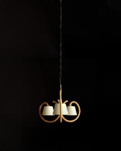  Adrien Audoux Frida Minet Rope Ceiling Light by Audoux and Minet France c 1960 - 4695293