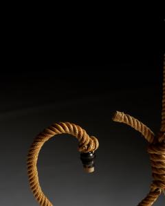  Adrien Audoux Frida Minet Rope Ceiling Light by Audoux and Minet France c 1960 - 4695295