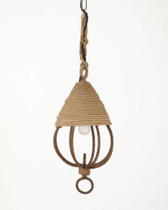  Adrien Audoux Frida Minet Rope Pendant by Audoux and Minet France c 1960 - 4484010
