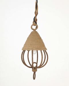  Adrien Audoux Frida Minet Rope Pendant by Audoux and Minet France c 1960 - 4484011