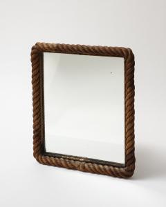  Adrien Audoux Frida Minet Rope and Mirrored Glass by Audoux and Minet France c 1960 - 4093799
