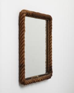 Adrien Audoux Frida Minet Rope and Mirrored Glass by Audoux and Minet France c 1960 - 4093805