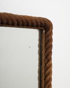  Adrien Audoux Frida Minet Rope and Mirrored Glass by Audoux and Minet France c 1960 - 4093806