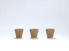  Adrien Audoux Frida Minet Set of 3 Audoux Minet small rope shades 1960 s - 983830