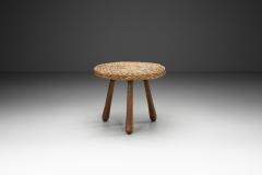  Adrien Audoux Frida Minet Woven Wicker Coffee Table Europe Mid 20th Century - 4365496