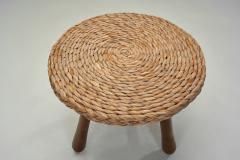  Adrien Audoux Frida Minet Woven Wicker Coffee Table Europe Mid 20th Century - 4365498